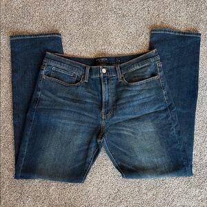 Lucky Brand Men's Dark Blue 121 Slim Straight Jeans 34X32